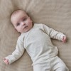 Beige overslag t-shirt - T-shirt wrap long sleeves vanilla melee